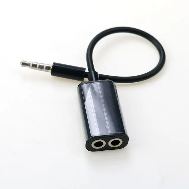 Adaptateur 2 Jack 3.5 Femelle Stéréo Vers 1 Jack 6,35 Stéréo Mâle - Adaptateurs