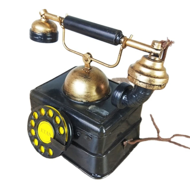

Old-fashioned rotary telephone bar decoration of the last century