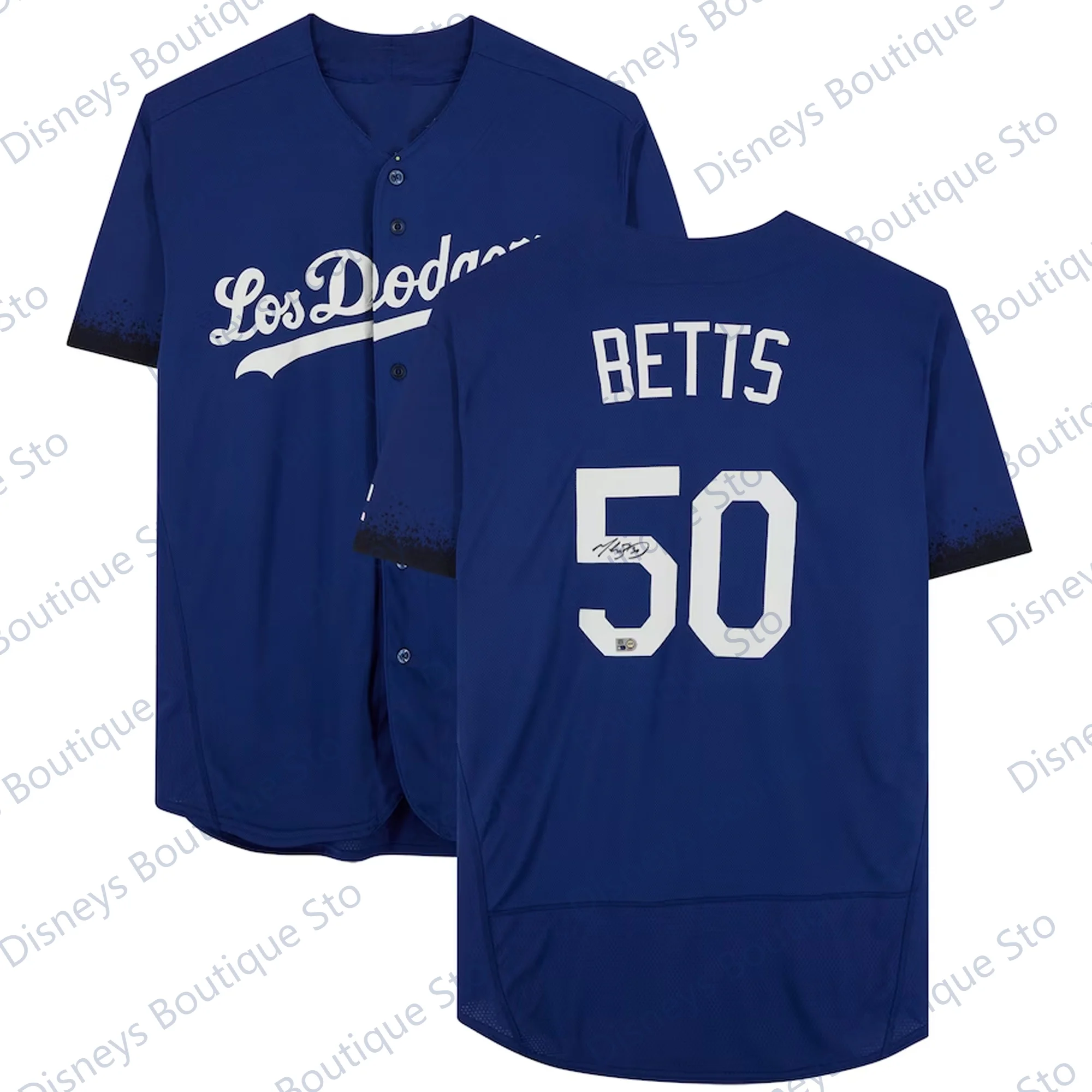 로스앤젤레스 BETTS 풀 사이즈 사인 야구 버튼 저지 아트, 데이비드 아리고 단추 야구 유니폼 키트, 2024 신제품