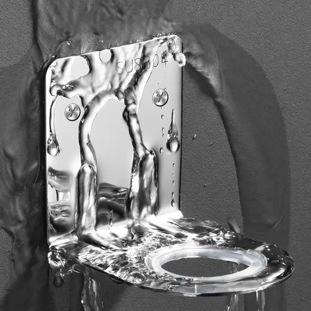 Falra Szerelt Tusfürdő -Palack Tartó Rozsdamentes Acél Szappanos Szervező Horog Fürdőszobai Kiegészítők Csavarral - Image 4