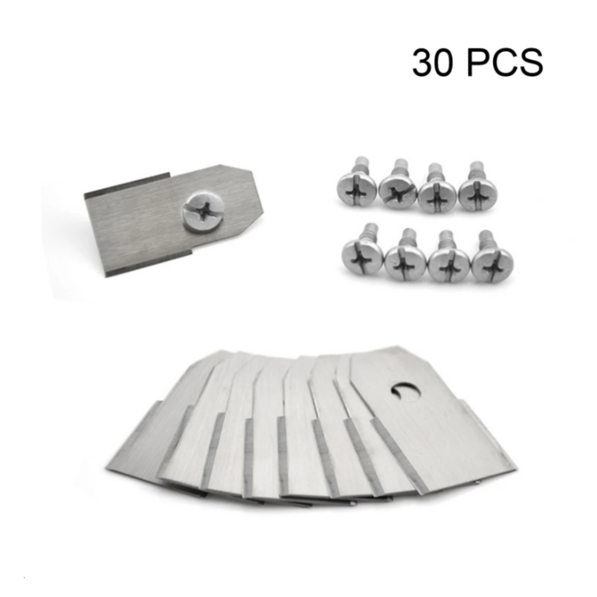 30pcs Improved Stainless steel Lawn Mower Replacement Cutting Blades For Husqvarna/Yardforce/Gardena Automower Robotic Lawnmower