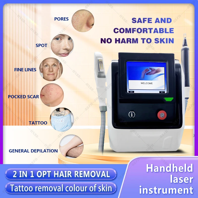 

2023 2 in 1 Tattoo Laser Removal Diode Laser Machine New Arrival Multifunctional Laser Hair Removal machine