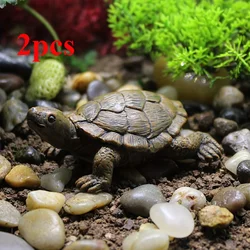 Charming Sea Turtle Resin Figurine for Aquatic and Home Decor (2pcs)