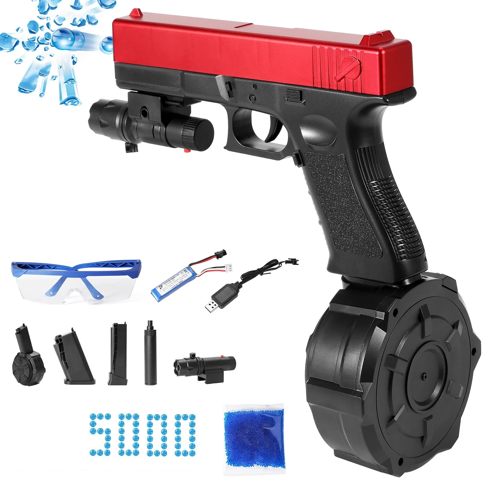 GelBallsBlasterPistolToyGunHydrogelElectricPaintballGunfor