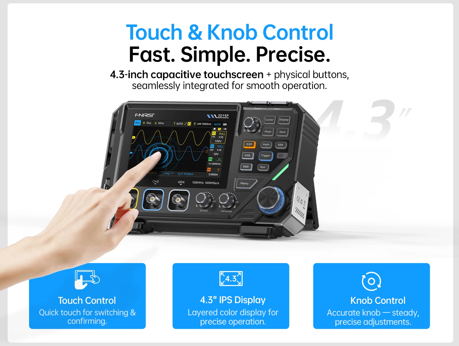 2D15P 3-in-1 Touch Screen Repair Device: 2-Channel, 100MHz,for home appliance or