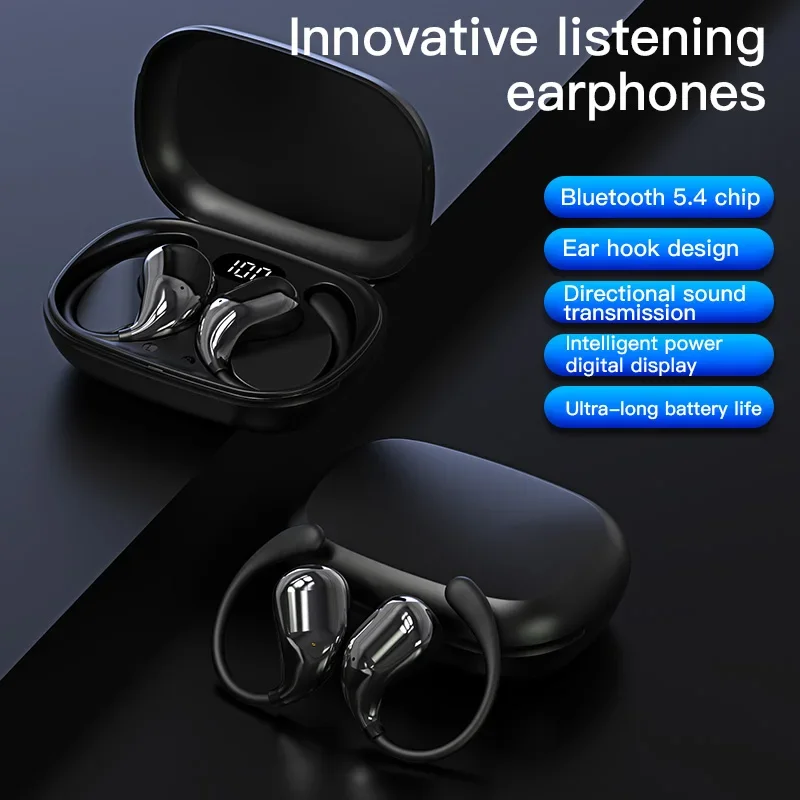 TWS Sports Earbuds Bluetooth 5.4 HIFI Bass Wireless Headphones LED Touch Hands-free Earphone Noise Cancelling Waterproof Headset 3