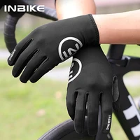 INBIKE Thermal Fleece Cycling Gloves Full Finger Winter Bike Gloves Touchscreen Anti-Shock Road Mountain Bicycle Gear for Men