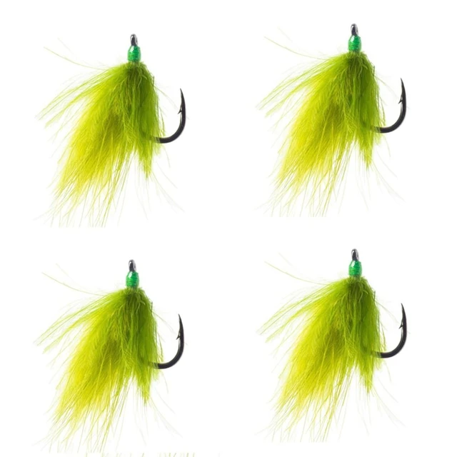 4Pcs 8#-14# Fishhooks Artificial Green Aquatic Grass Fly Hook Bait Lures Fishing  Accessories For Grass Carp Omnivorous Fish - AliExpress