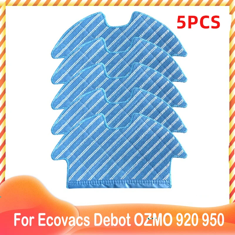 For Ecovacs Debot OZMO 920 950 Robot Vacuum Cleaner Washable Mop Cloth Dishcloth Replacement Spare Parts 12v de55 ni mh battery replacement for ecovacs deebot de5g dd35 dg710 dg716 dm88 and deebot ozmo 610 901 902 robot cleaner