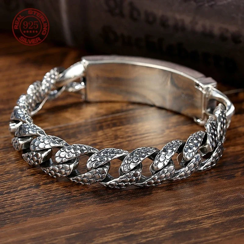S925 Silver Mantra Bracelet 46