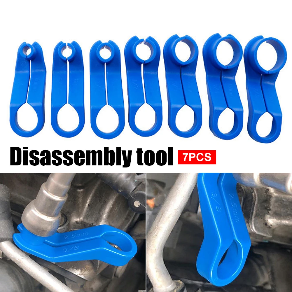 

7PCS AC Car Fuel Line Disconnect Tool Air Conditioner Transmission Oil Cooler Line Tools Auto Repair Kit Set for Ford Chrysler