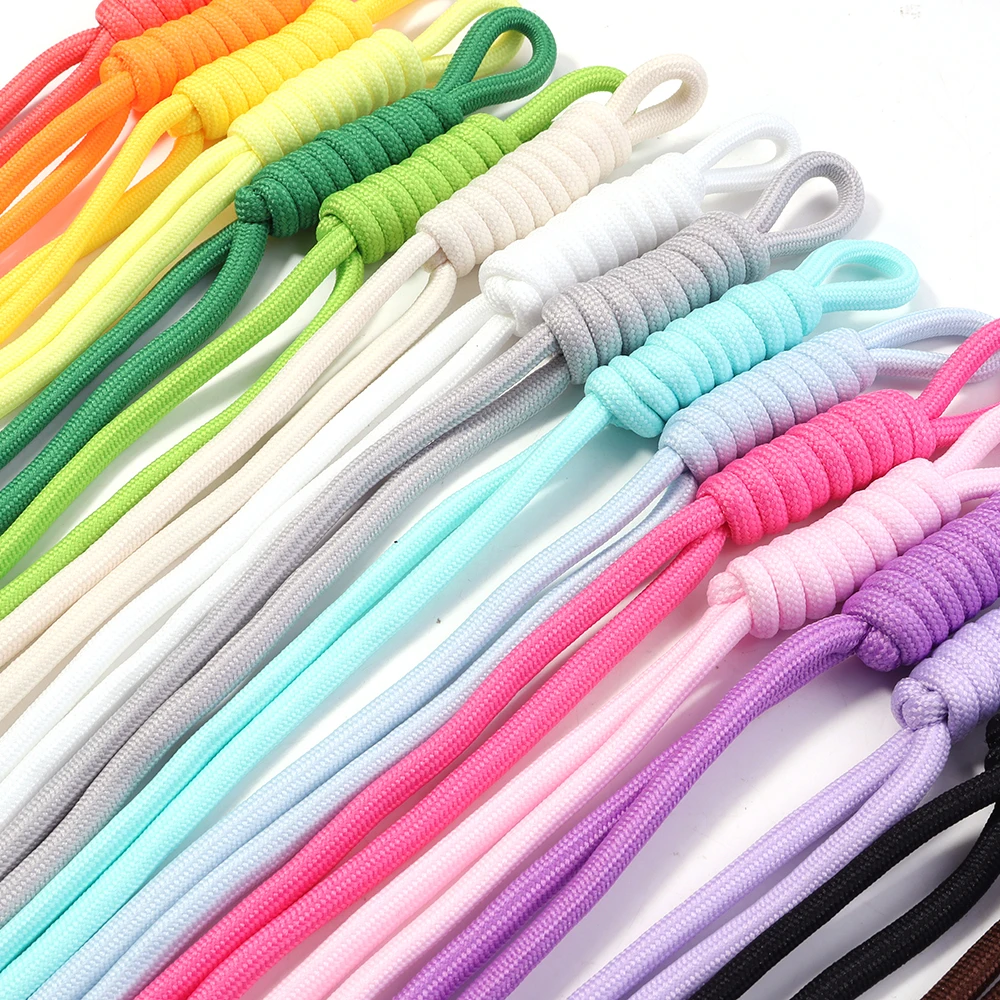 Set of 5 Colorful Nylon Woven Rope Straps for Jewelry and Keychain Accessories