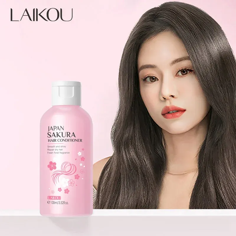 LAIKOU Japan Sakura Hair Conditioner Complex Oil Hair Care Repair Damaged Hair Repair Serum Oil Anti Hairs Loss