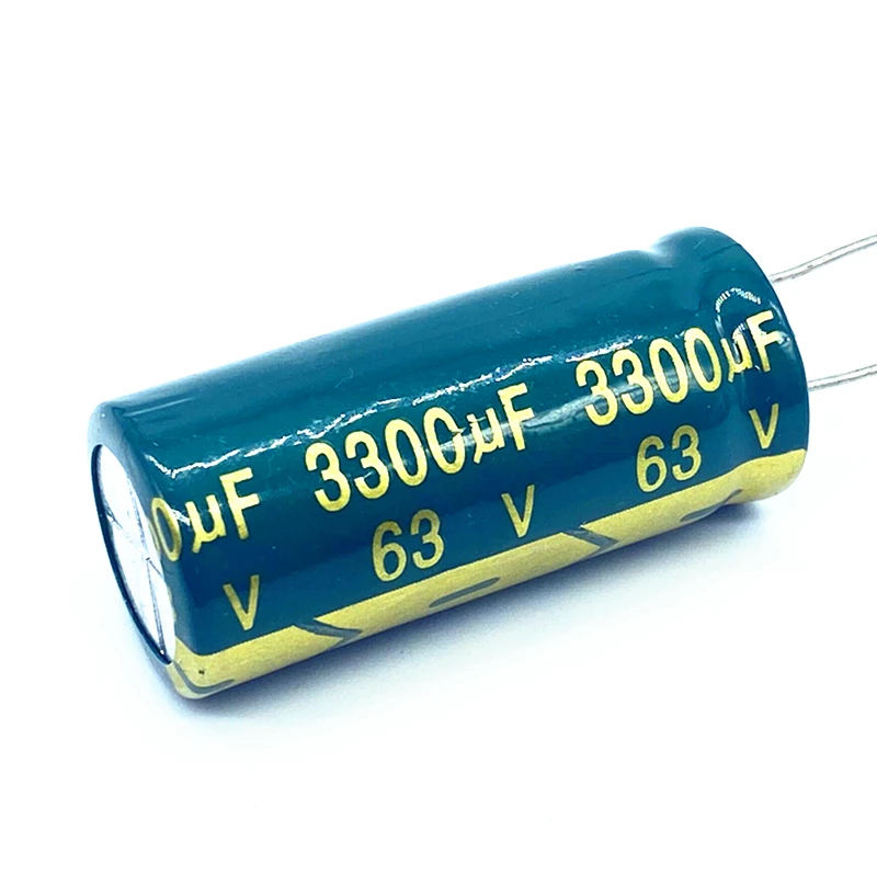 High frequency low impedance 63V 3300UF aluminum electrolytic capacitor size 18*40 3300UF 63V 20% 2pcs/lot electrolytic capacitor,aluminum capacitor,aluminum electrolytic capacitor
