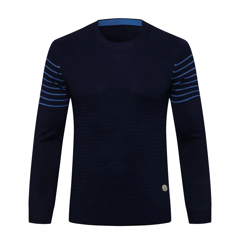 

BILLIONAIRE OECHSLI Sweater wool men's 2024 new warm casual crew neck elasticity comfortable fashion high quality big size M-5XL