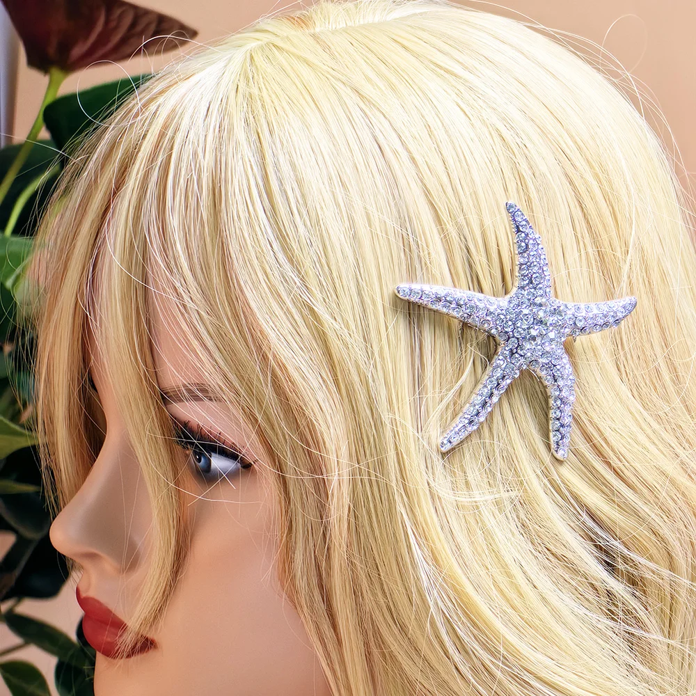 Noble and Elegan Sea Star Bridal Hair Comb