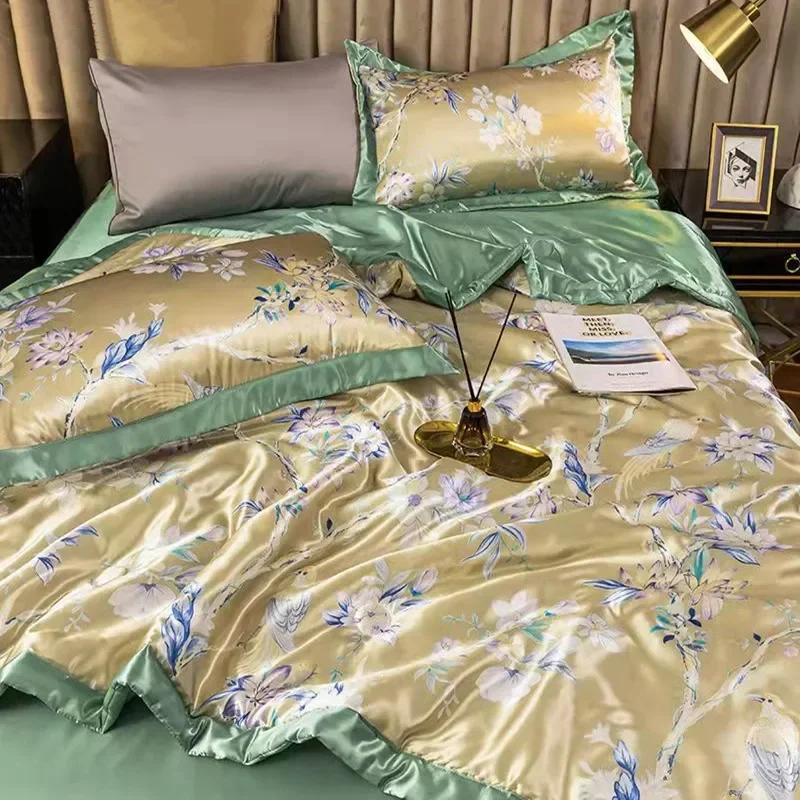 

Best 2021 Summer Blanket - Ice Silk Cool Thin Quilt - Office Nap Knee Duvet Bedding - Air Conditioning - Washable