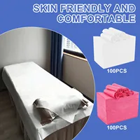 100Pcs Disposable Bed Sheets 80x180cm Non Woven Spa Massage Table Cover Comfortable Breathable Salon Bedsheet for Travel Hotel 1