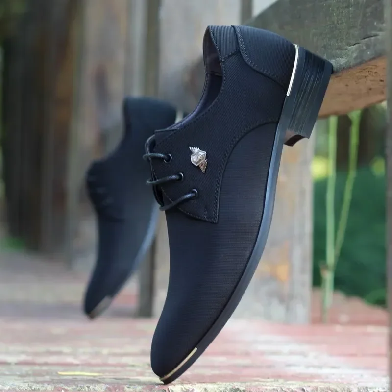 Leather Shoes Men Dress Spring Summer Fashion Office Comfy Business Formal Loafers