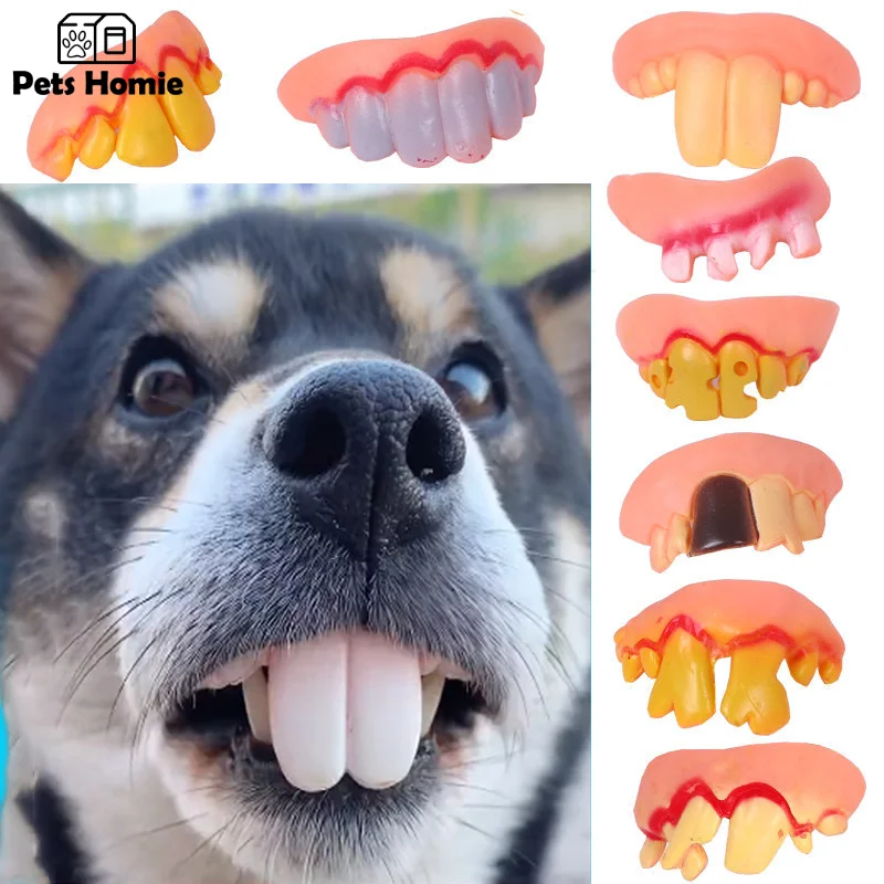 FalseTeethForDogFunnyDenturesPetDecoratingSuppliesHalloween