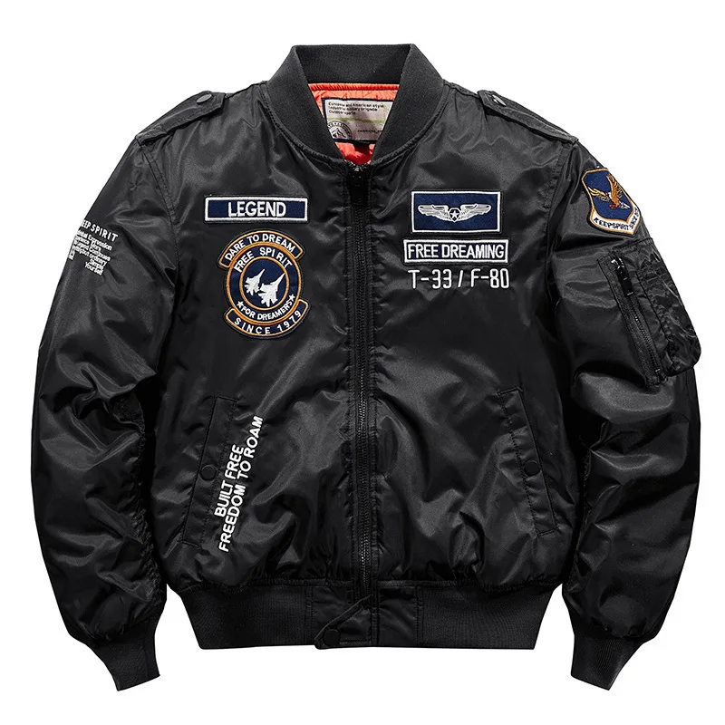 Down Jacket Cotton Jacket Parka Coat Parkas Coat Men Bomber Jacket Men Winter Hip Hop Jacket Motorcycle Aviator Pilot Cotton Down Parka