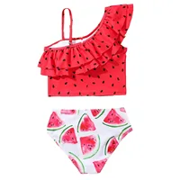 Girls Youth Swim Suits Girl'S Cute 2 Piece Bikini Set High Waisted Swimsuit Bathing Suit Beachwear Girls Swimsuits 9 10 Years 3
