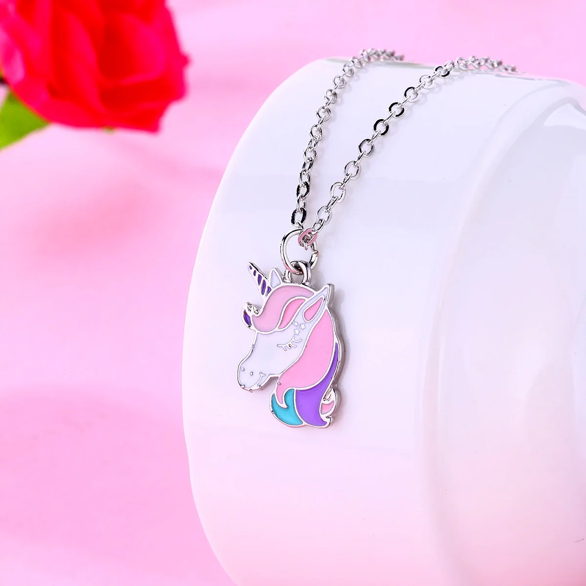 in Cute Children Adult Pony Bangle Ring Necklace Pendant Set