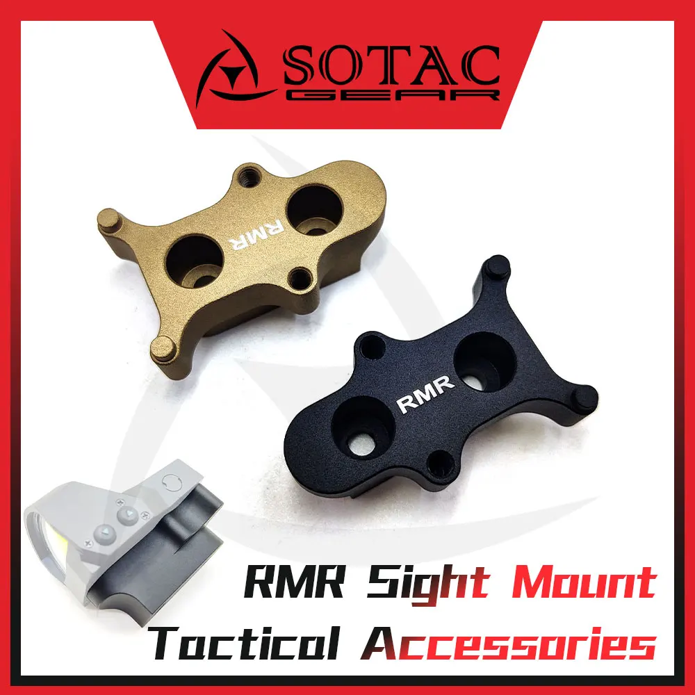 

SOTAC GEAR RMR SRO Red Dot Sight Mount Adapter for Hunting Outdoor Scope RMR Mounting Base Accessories Fit 20mm Rail
