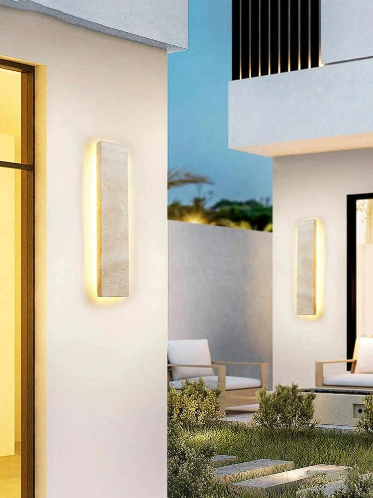 

CX124AY Led Waterproof Wall Lamp Stone Outdoor Garden Light Strip Atmosphere Rainproof Yard Home Entrance Courtyard Lighting