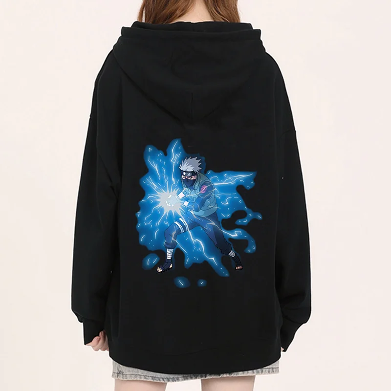 

Naruto 2024 New Hooded Naruto Hatake Kakashi Fashion Print Men's and Women's Autumn Fashion Loose Hooded Sweatshirt