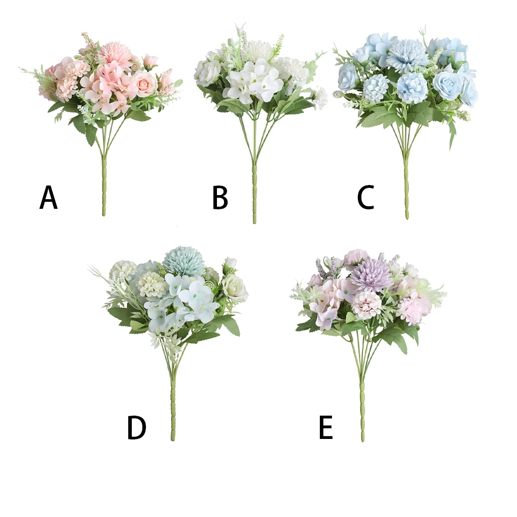 

Fabric Artificial Rose Bouquet Portable Decorative Vivid Lifelike Home Bedroom Living Room Fake Flower Decor Pink