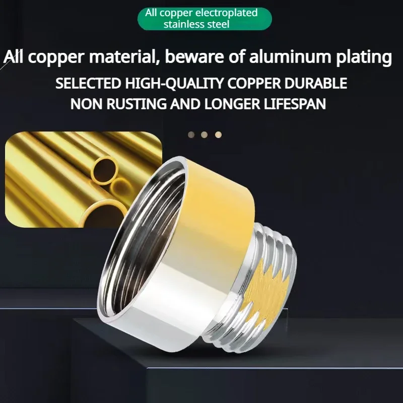 Faucet Adapter 16 18 20 22 24mm G3/4 G1/2 To M22 Connectors Kitchen Aerator Bubbler Water Purifier Adapter Faucet Extend Length Adapters