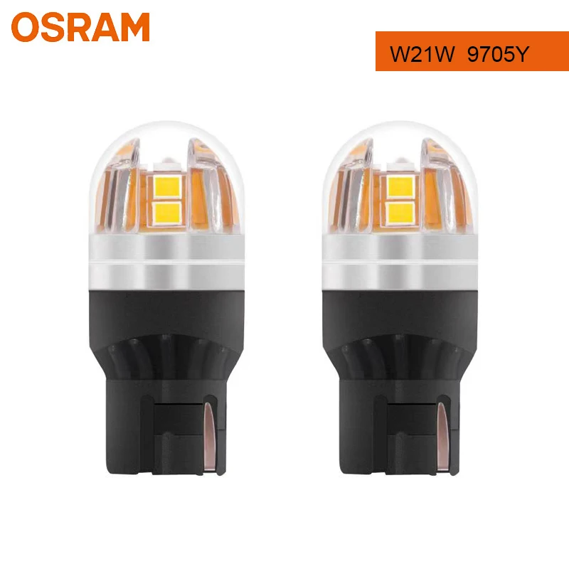 OSRAM W21W LED (T20 SC) 12V W3x16d LEDriving Red 7705R-02B Twin Pack