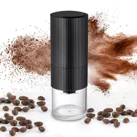 Electric Coffee Grinder LED Display Baking Paint Pulverizer Black Pepper Grinder Type-c Rechargeable Portable Automatic Machine 6