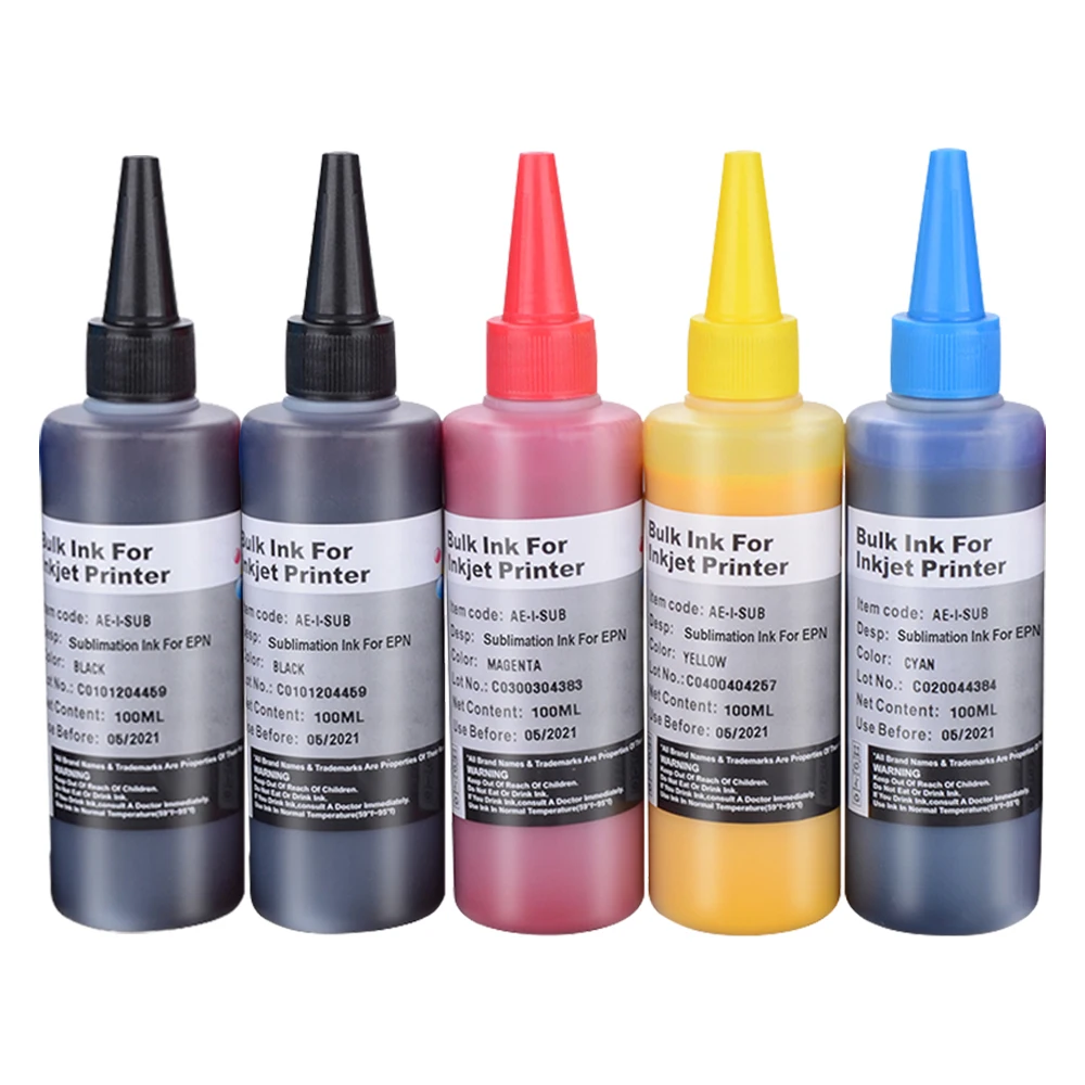 100ml sublimation ink For epson ET-2720 ET-2760 ET-4700 ET-4760 ET-1500 WF3620 WF3640 WF7610 WF7620 WF7710 WF7720 F500 printers