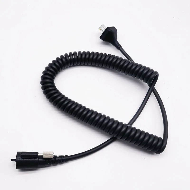 KMC-27 PTT Mic Microphone Replacement Cable Cord for Kenwood TK-690 TK-790 TK-890 TK-5710 TK-5810 TK-5910 Radio Walkie Talkie icom hm 152 hand microphone 8 pin cable replacement cord for hm152 hm154 ic 2820h f121 s ic f221 s walkie talk ptt mic speaker