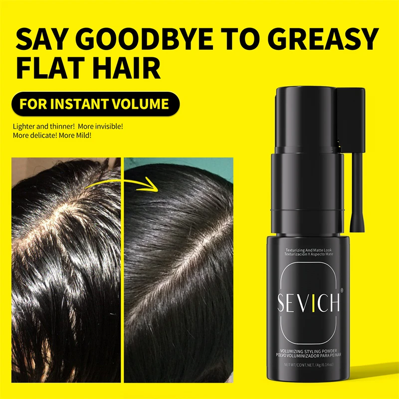 SEVICH Fluffy Hair Powder 4g Oil Control Volumizing Hair Styling Powder Long-Lasting Hold Hair Powder Spray for Men & Women view 3