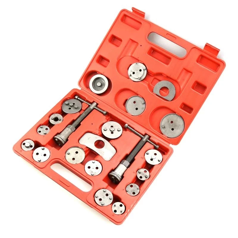 22pcs Universal Disc Brake Caliper Piston Wind Back Pad Compressor Tool Adjustment Kit Set