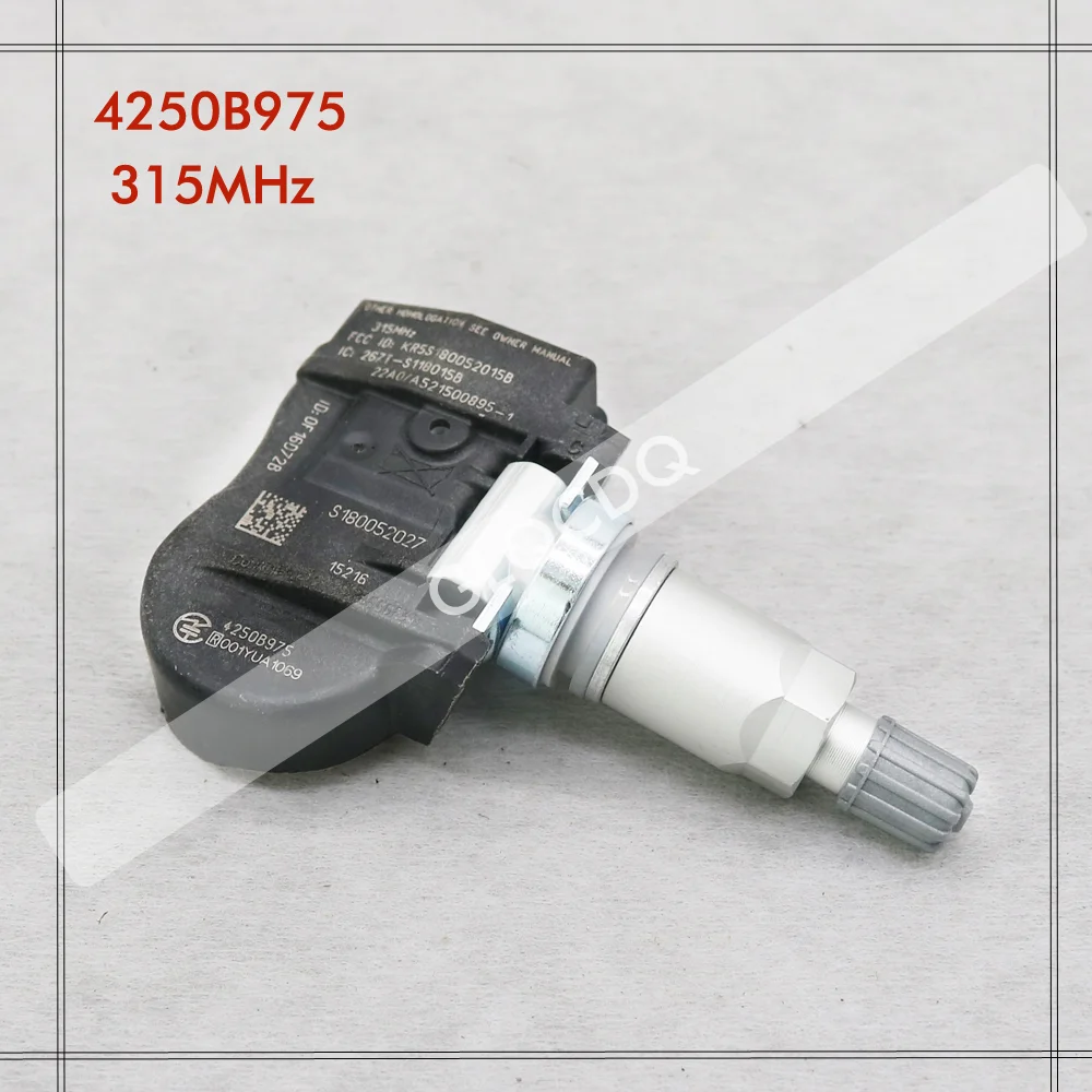 ̾ ƿ TPMS  Ÿ̾ з , 2012 2013 2014 2015 2016 2017, 315MHz, 4250B975