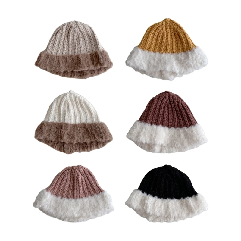 

2023 Knitted Hat Soft Baby Bonnet Cap Hat Winter Warm Hat Beanie Cap for Baby Toddler Newborn Kid Child Breathable Hat Y55B
