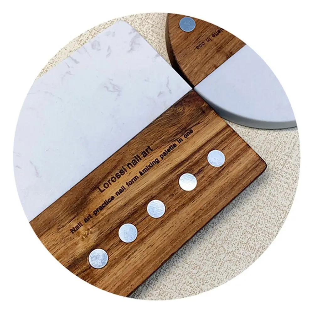 사각형/둥근 베이스 마그네틱 네일 아트 홀더 강력한 자기 재사용 가능한 네일 디스플레이 랙 분리형 사용하기 쉬운