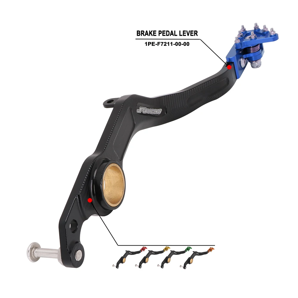Motorcycle CNC Gear Shifter Shift Rear Foot Brake Pedal Lever For Yamaha Raptor 700 700R YFM700 YFM700R YFM 2013-