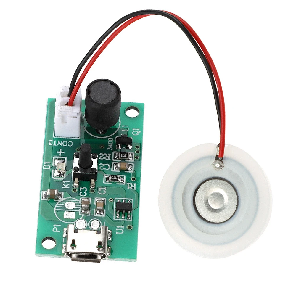 

Micro USB Humidifier DIY Kits Mist Maker and Driver Circuit Board Fogger Atomization Film Atomizer Sheet Mini Oscillating