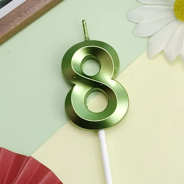 Colorful Number Candle for Celebrations and Parties