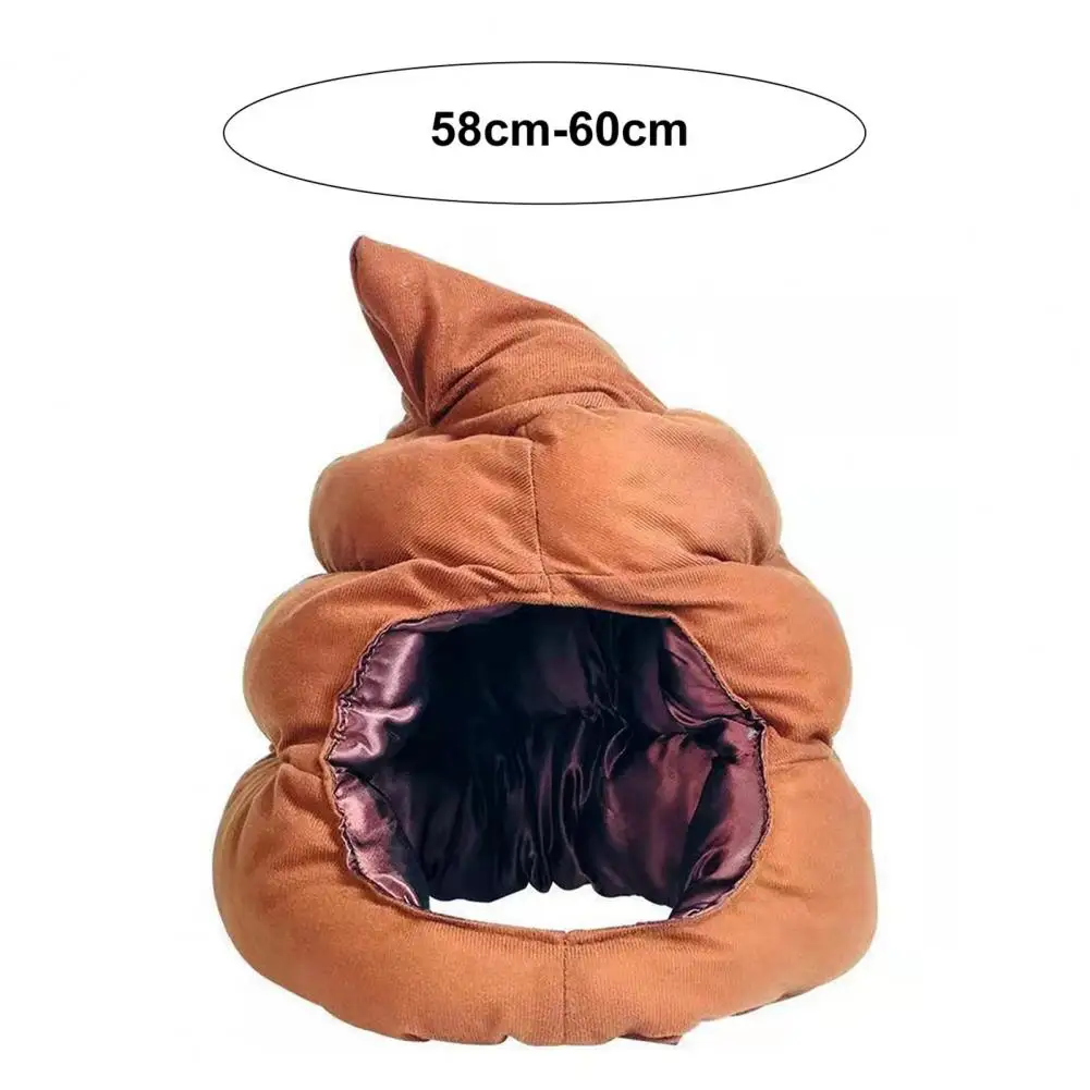 

Funny Plush Hat Fun Cosplay Hat Unique Design Skin-friendly Windproof Winter Warmth for Dress-up Photography Props Plush Hat