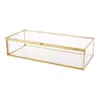Golden Vintage Glass Lidded Box Bracelet Decorative Jewelry Gift Dropsale 1