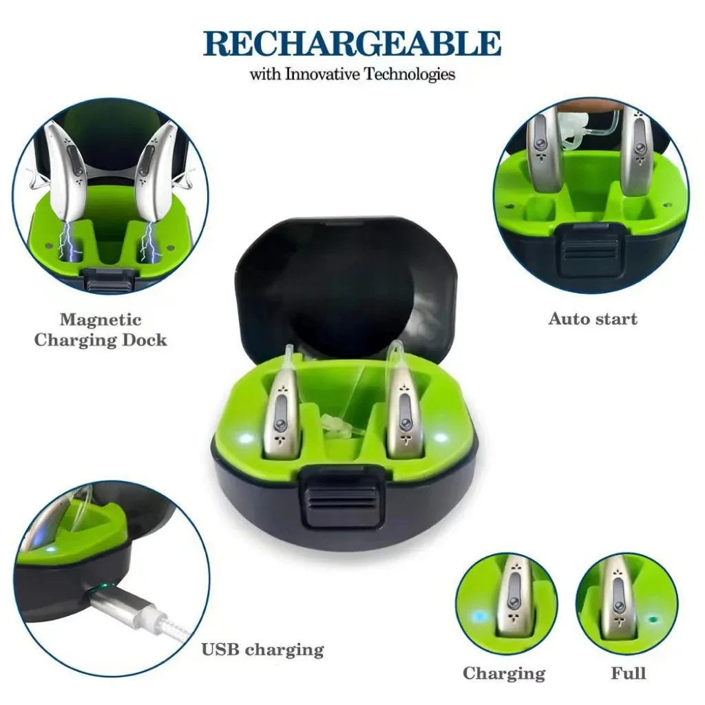 Best 30 channel Rechargeable Hearing Aid Mini Digital Sound Amplifier Wireless Ear Aids for Elderly Deafness to Severe hear Loss 6