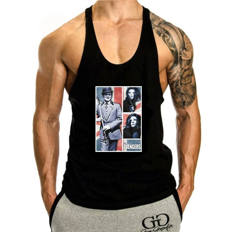 

Майка мужская с принтом Джона стида, тенниска Sixties Macnee Rigg, Культовая майка для телевизора, стильная повседневная одежда, лето