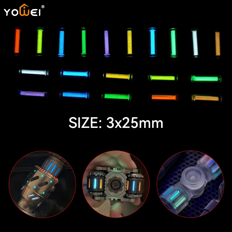 Luminous Rod Not Tritium Gas Tube 3x25mm Self Luminous Tritium Vials