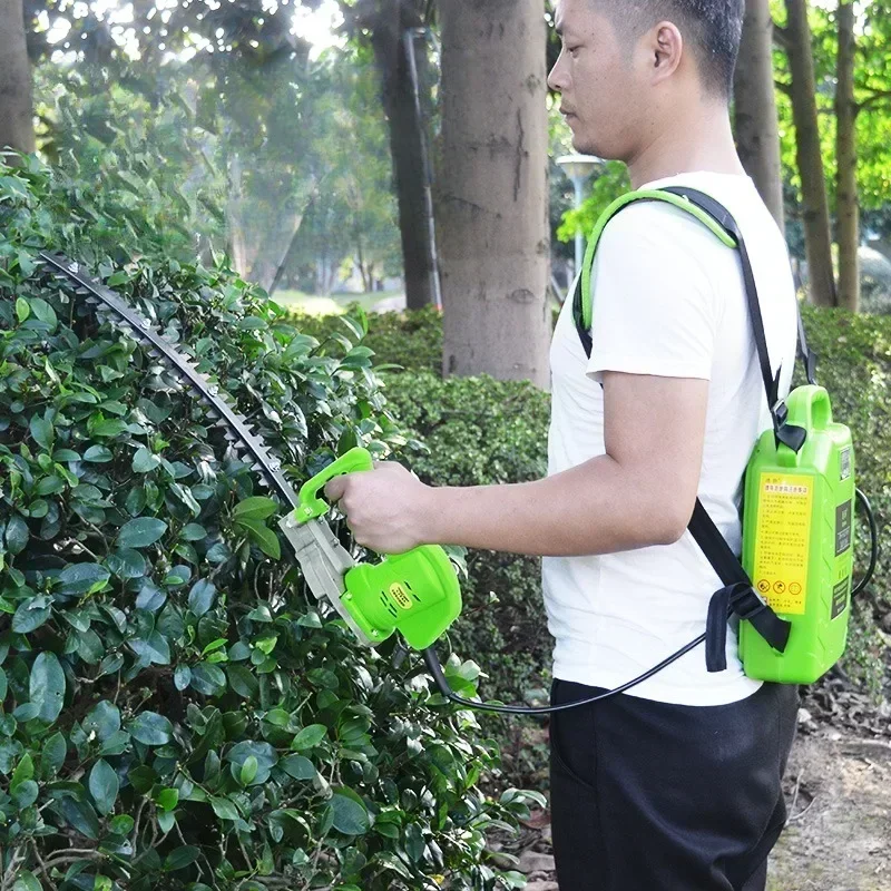 Compact Brushless Hedge Trimmer with Dual Blade and Arc-shaped Cutter for Precise Trimming and Shaping 3